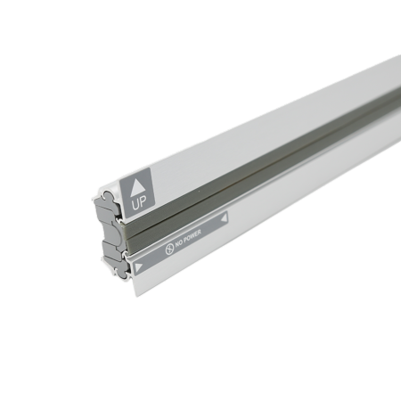 SFC3 - Segment électrique 60 cm - Raccord à gauche - Alu brossé 
